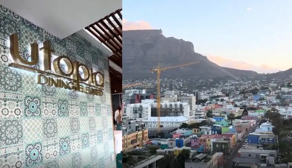 Restaurant Rooftop View Over Cape Town