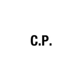C.P. initials centered on white background