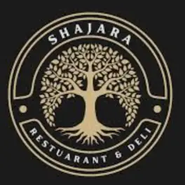 Shajara Restaurant & Deli circular logo with stylized tree emblem